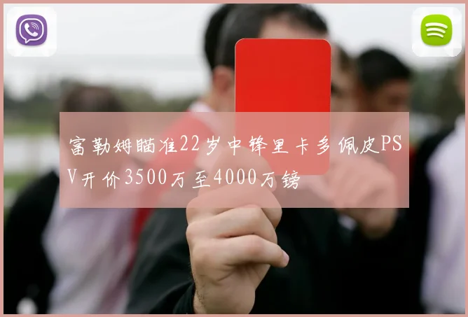 富勒姆瞄准22岁中锋里卡多佩皮PSV开价3500万至4000万镑
